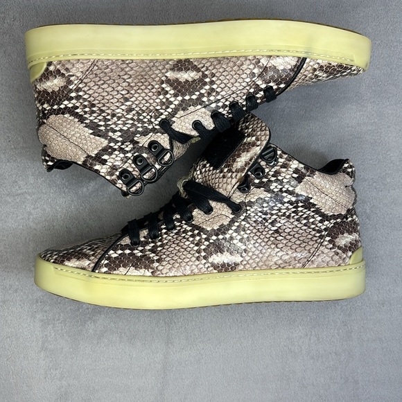 🔥🔥🔥Rag & Bone Snakeskin High-Top Sneakers Size 8🔥🔥🔥 - Picture 10 of 10